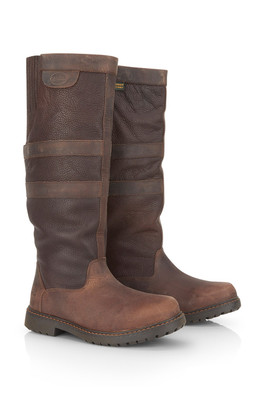 Chatsworth Womens Leather Waterproof Country Boots - Oak