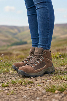 Victoria Womens Leather Waterproof Walking Boots - Brown