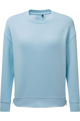 Zipped Womens Sweatshirt - Sky Blue