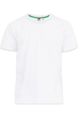 Flyers-1 D555 Mens Kingsize Crew Neck T-Shirt - White