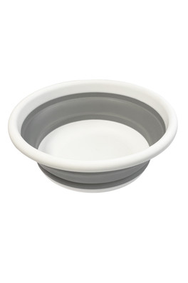 Collapsible Round Washing Bowl - White