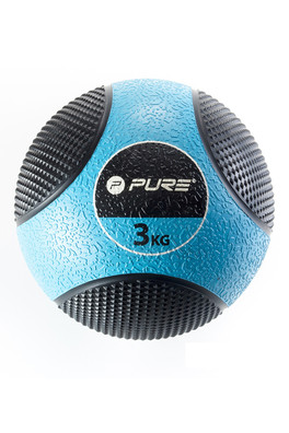 Medicine Ball - 3kg Light Blue/Black