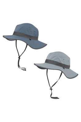 Clear Creek Women's Reversible UPF 50+ Sun Hat - Horizon/Hazy Blue