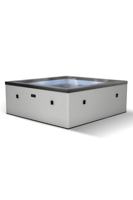 Garda 4-Person Eco Foam Hot Tub - Graphite Grey