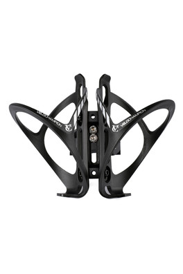 Triathlon Double Bottle Cage Holder - Black