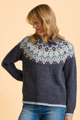 Windswept Womens Jumper - Navy