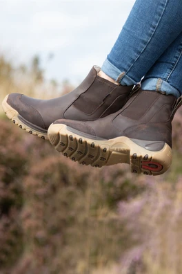 Ottawa Storm Waterproof Womens Short Boots - Brown