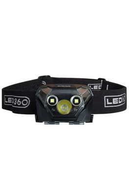Led360 Antares Headlamp Headtorch Running Light - Black