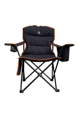 Henwick Padded Folding Camp Chair Orange & Black - Black