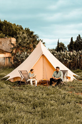 5m Bell Tent Plus Canvas Lite 200gsm - Sandstone