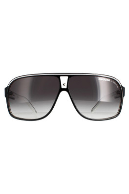 Grand Prix 2 Sunglasses - Black White / Grey Gradient
