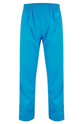 Unisex Packable Full Zip Waterproof Overtrousers - Neon Blue