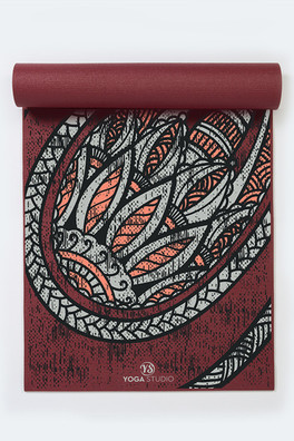Designed Sticky Yoga Mat 6mm - Pepper Paisley