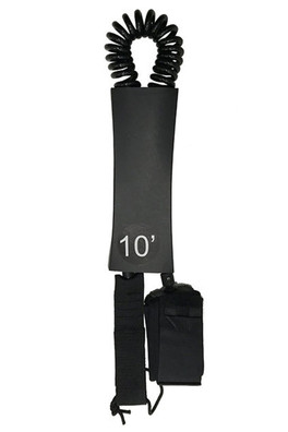 Coil Leash 10' - Black White