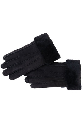Womens Sheepskin Gloves - Black