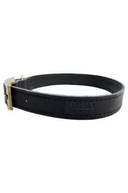 Legacy Leather Dog Collar - Black