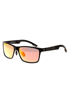Pyxis Titanium Polarized Sunglasses - Black/Red-Yellow