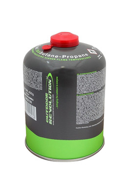 Butane Propane Mix Gas 450g - Grey and Lime Green