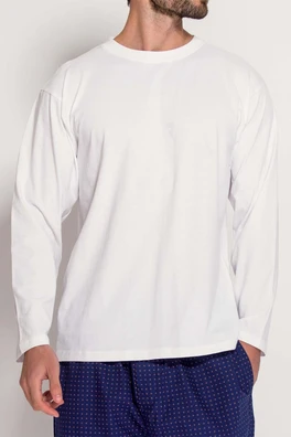 Mens 100% Organic Cotton Long Sleeve T-shirt - Optic White