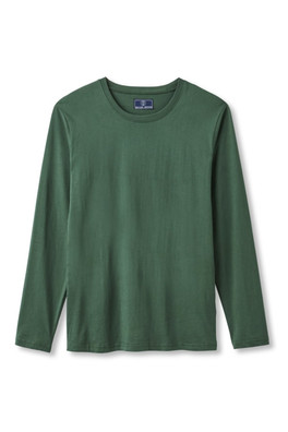 Mens 100% Organic Cotton Long Sleeve T-shirt - Deep Forest
