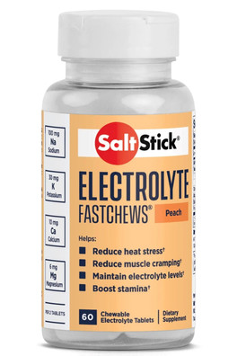 60 Electrolyte FastChews Chewable Tablets - Perfectly Peach