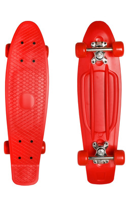 Colour Block Complete Cruiser 22.5" Skateboard - Red