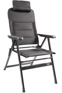 Granada 3D Mesh Reclining Chair with Headrest - Grey