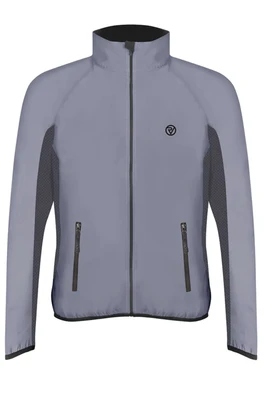Reflect360 Mens Reflective Running Jacket - Grey