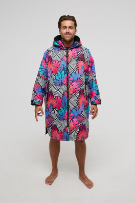 Sherpa Unisex Changing Robe - Pink/Blue/Purple