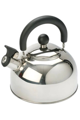 1.6l Stainless Steel Kettle With Folding Handle - Grey