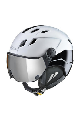 Corao+ Helmet with Mirror Visor - White Soft/Black/Vario Visor