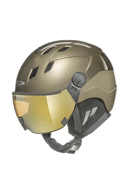 Corao+ Helmet with Mirror Visor - Tobacco Metal/Vario Pol Gold