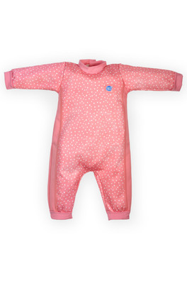 Warm in One Baby Wetsuit - Pink Dotty