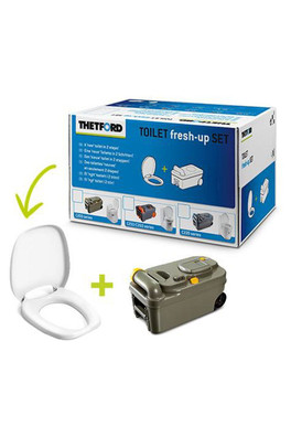 C200 Toilet Fresh Up Set With wheels - Grey
