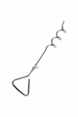 Dog Tether - Silver