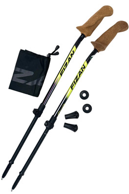 Xplorer Total Body Walking Travel Poles 90cm-130cm - Black