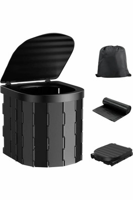 Folding Toilet - Grey