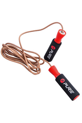 275cm Leather Jump Rope - Red/Black