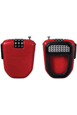 FX Wearable Retractable Bike Combination Lock - Red