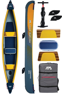 Tomahawk 3 Person 15ft8 Premium Inflatable Canoe - Tomahawk Air-c 478