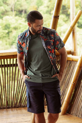 Rigney Mens Cargo Shorts - Navy