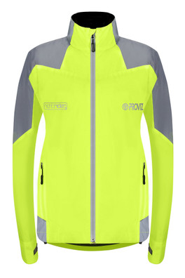 Nightrider Womens Reflective Cycling Jacket - Yellow