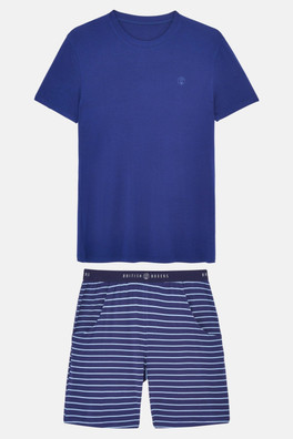 Mens Bamboo Short Pyjama Set - Industrial