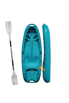 Junior Sit-on-Top Kayak with Paddle - Blue
