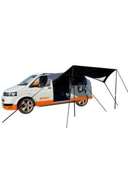 Modern Shade Campervan Canopy - Black