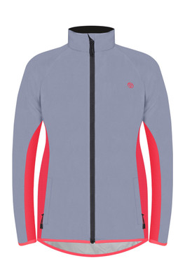 Reflective Womens Active Jacket - Coral