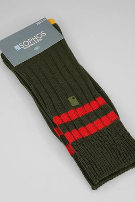 Cotton Hiking Sock - Green