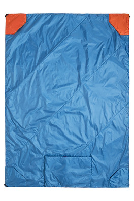 Versa Luxe Blanket - Orange/blue