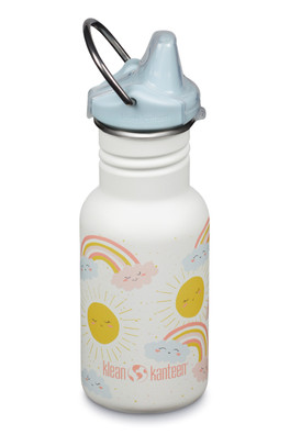 Kids Classic 355ml Water Bottle Sippy Cap - Rainbows
