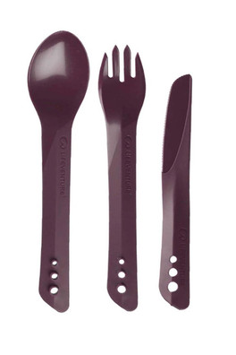 Lifeventure Ellipse Camping Cutlery Set - Purple